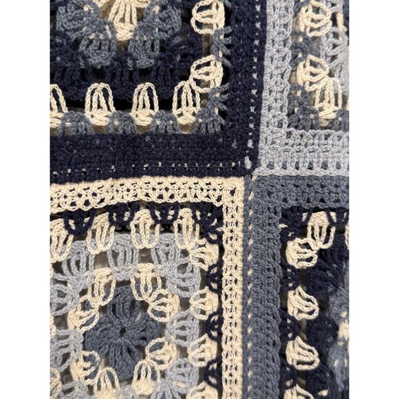 NWT Men's Morse Code Short Sleeve Notch Collar
Crochet Shirt in Navy - Picture 8 of 13